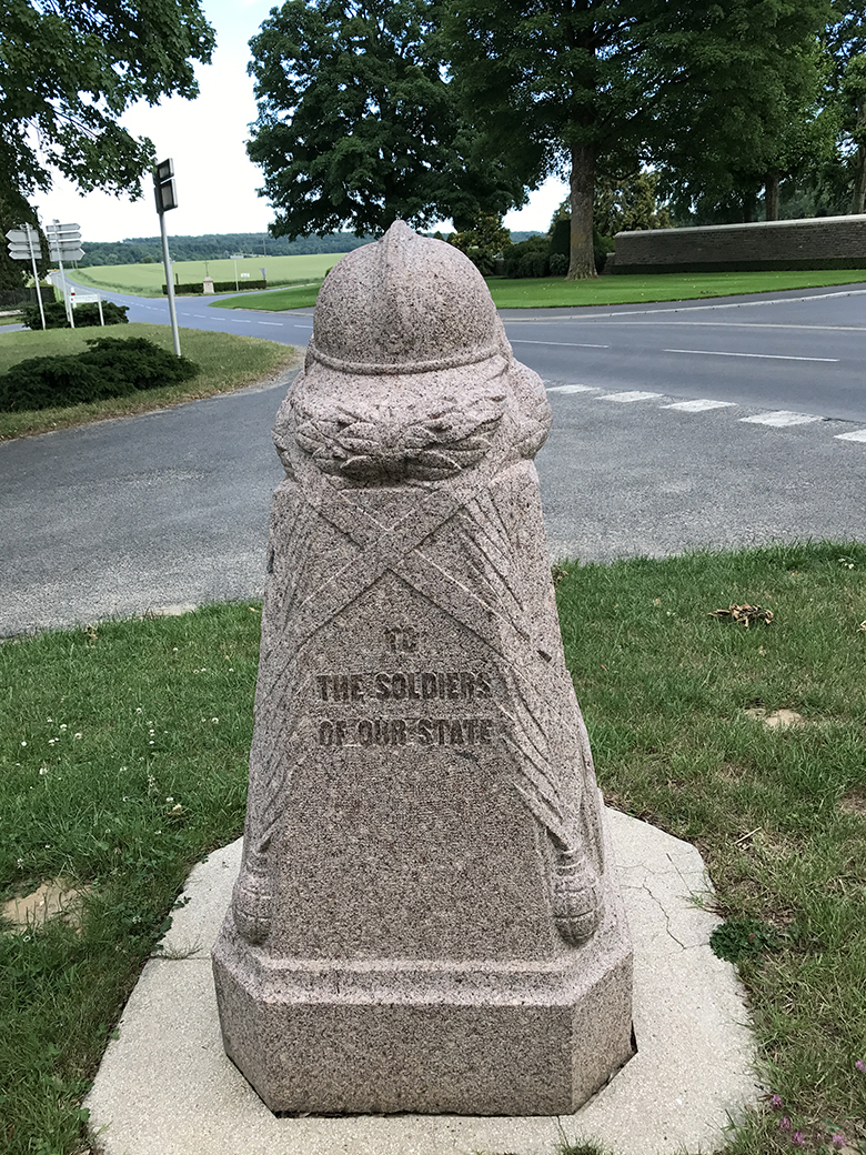 Demarcation stone at Belleau Wood